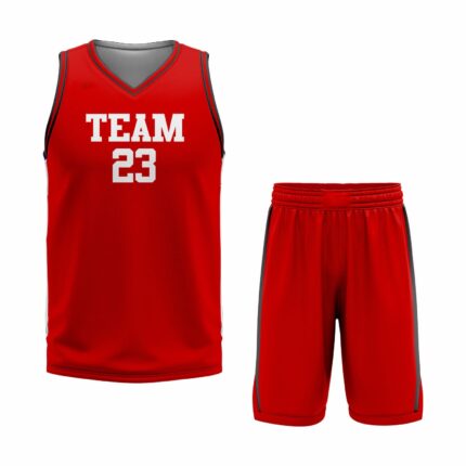 Custom Black Red- White Authentic Throwback Basketball Uniform