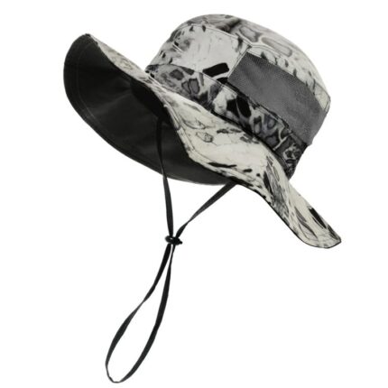 Custom Monochrome Hydro-Camo Wide-Brim Performance Boonie Sun Hat