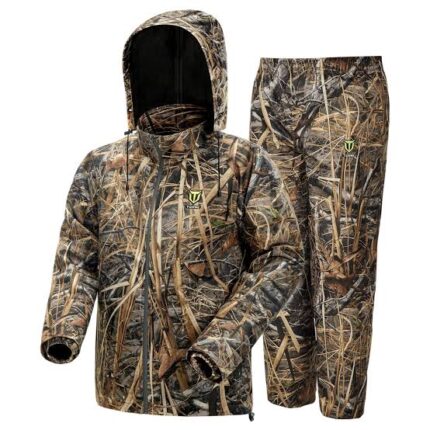 Custom Marshland Camo Waterproof Rain Suit Set (Jacket & Trousers)